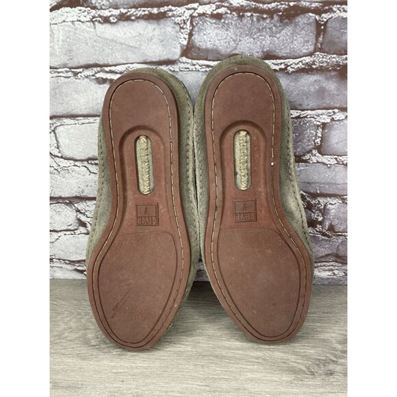 FRYE Mason Tie Moc Camp Taupe Suede Leather Boat Shoes Men Sz 12M US/45EU 80471